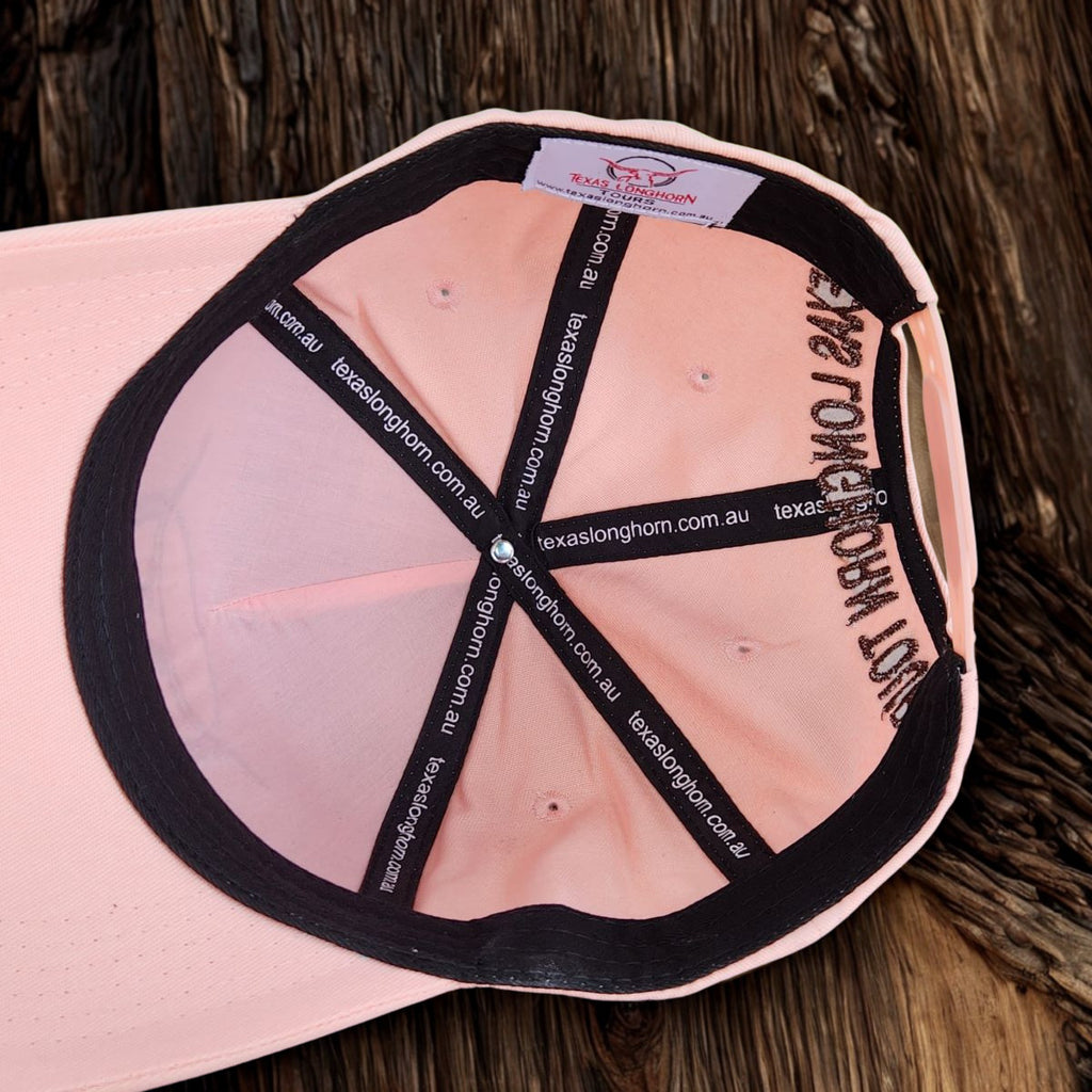 Texas Longhorn Tours baseball cap (pink/brown)