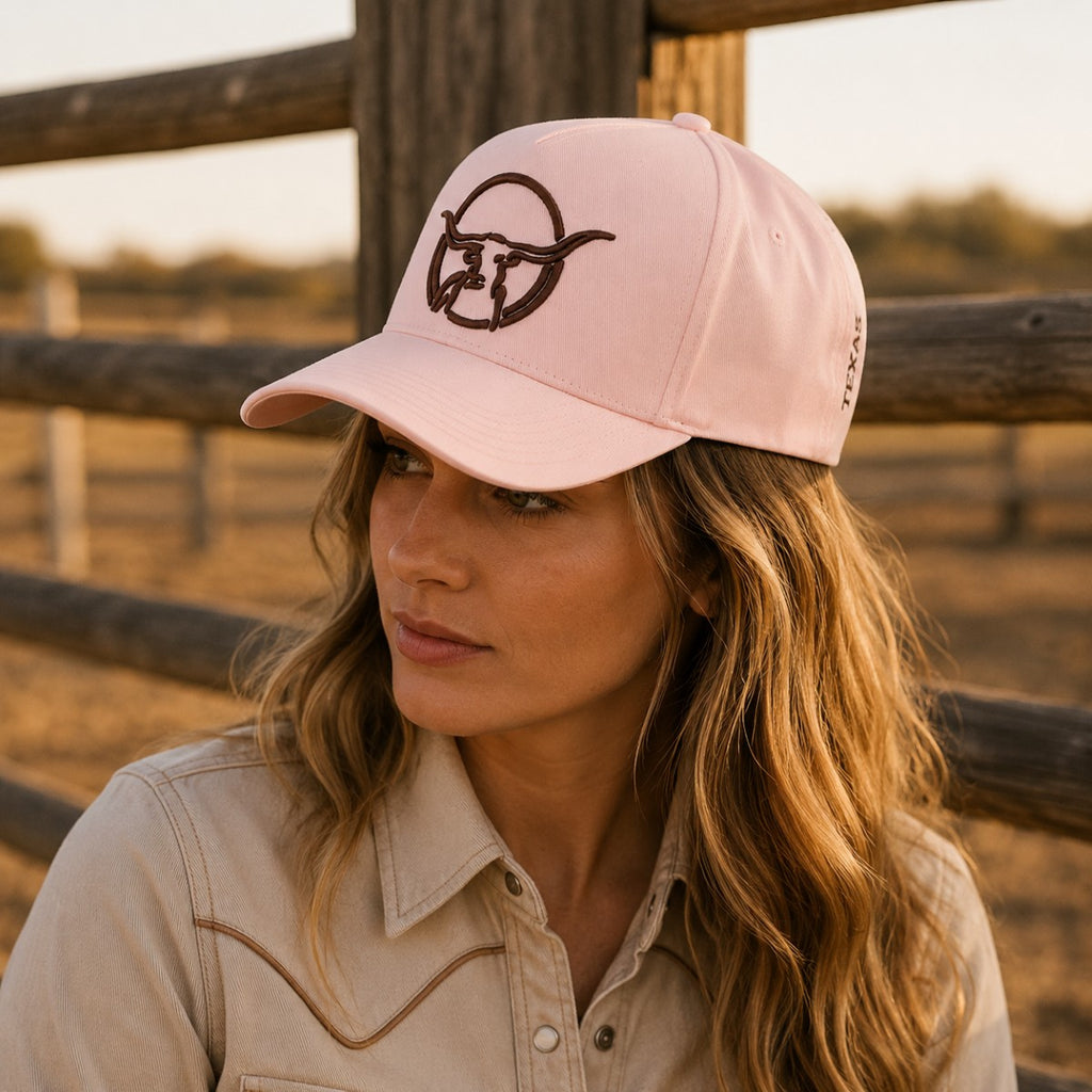 Texas Longhorn Tours baseball cap (pink/brown)