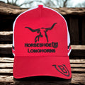 Horseshoe B Longhorns trucker cap (red/black/white)