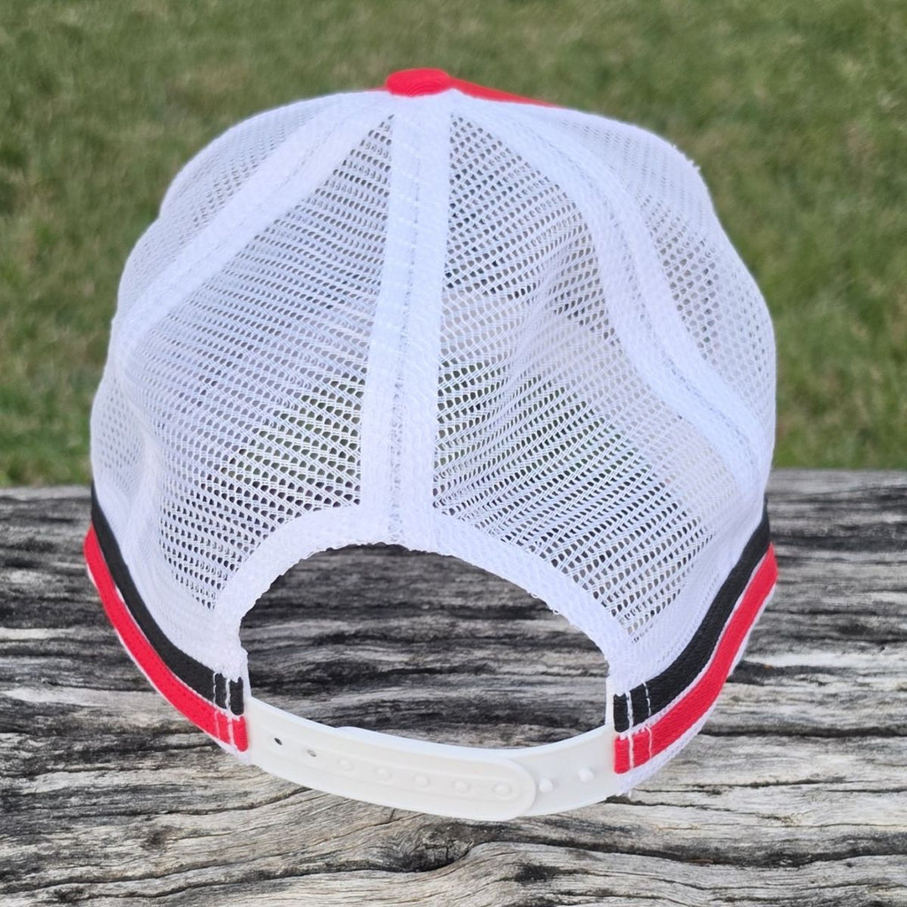 Horseshoe B Longhorns trucker cap (red/black/white)