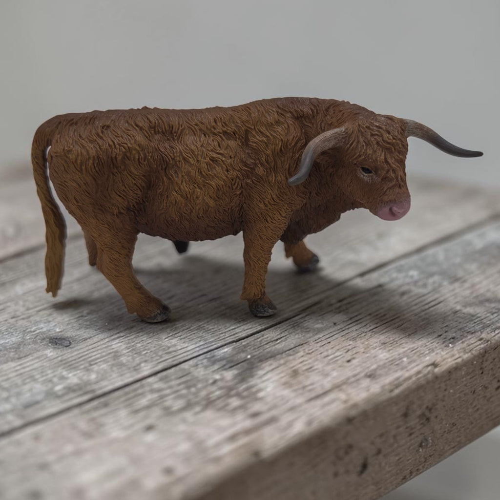 Scottish Highland Bull Figurine