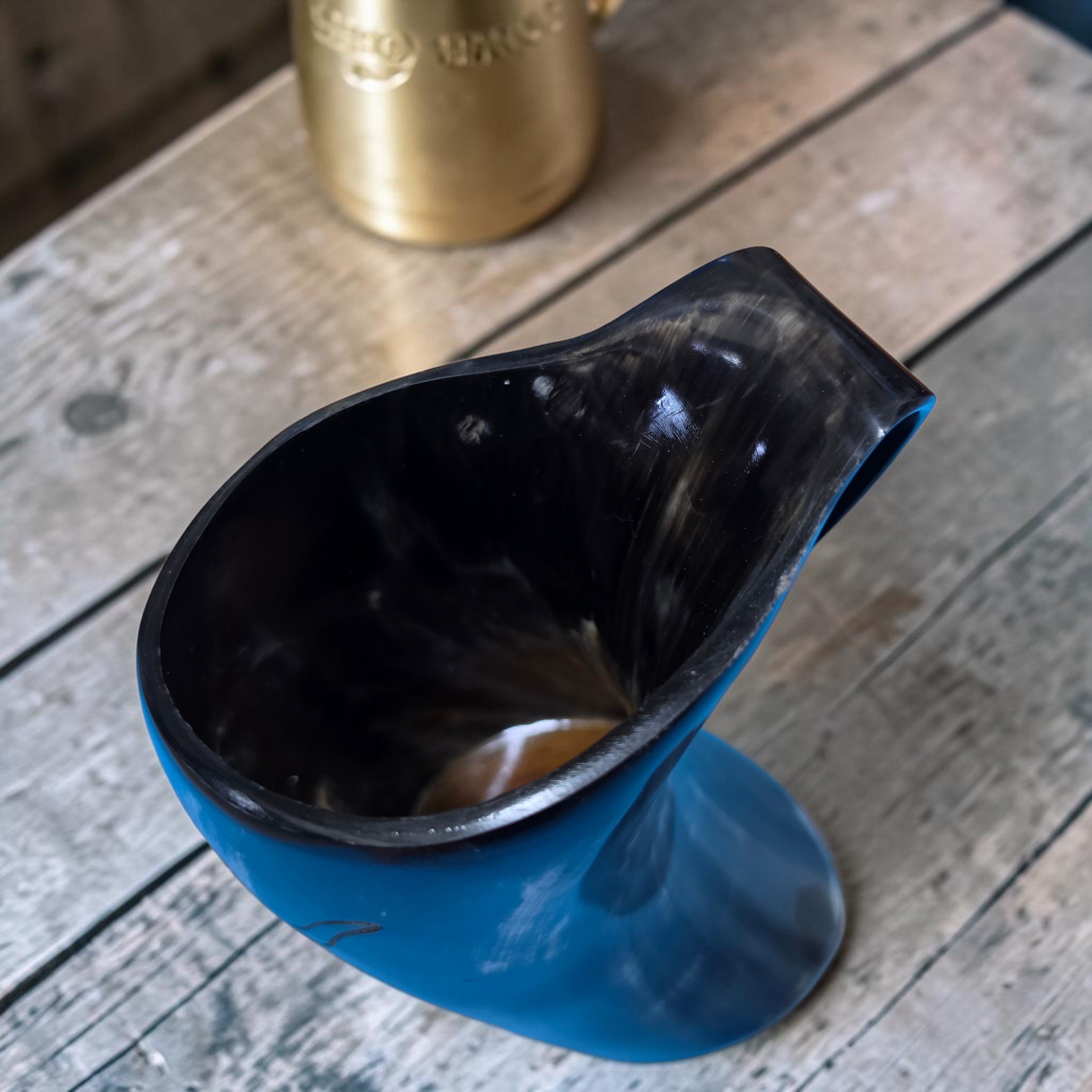 Horn drinking mug
