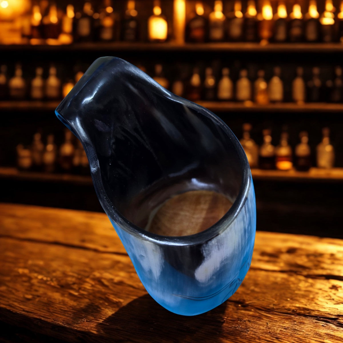 Horn drinking mug