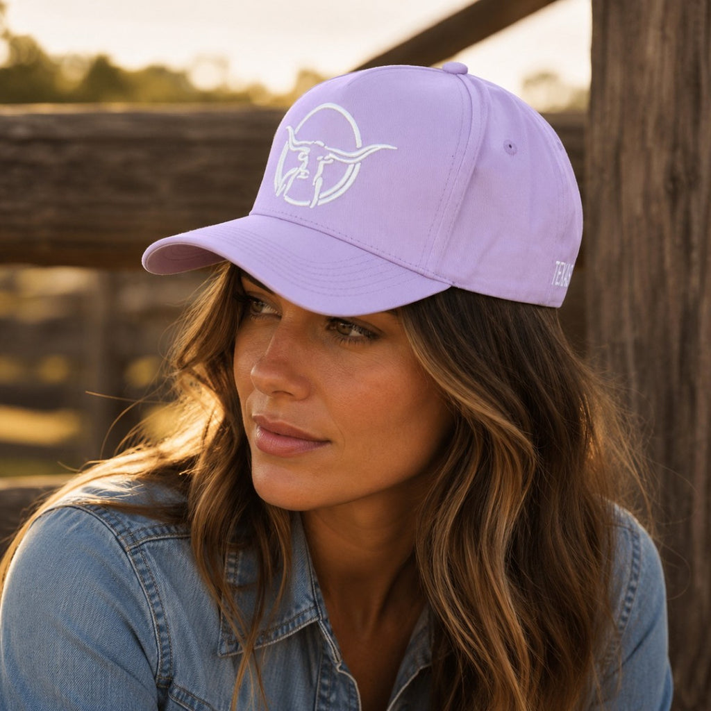Texas Longhorn Tours baseball cap (lilac/white)