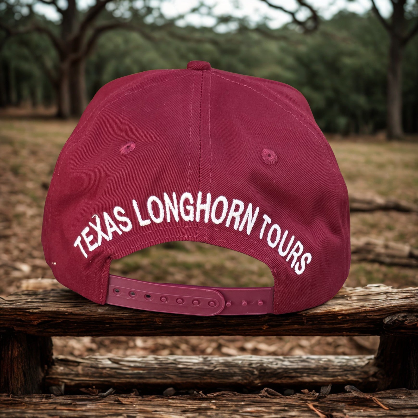 Texas Longhorn Tours baseball cap (maroon/white)