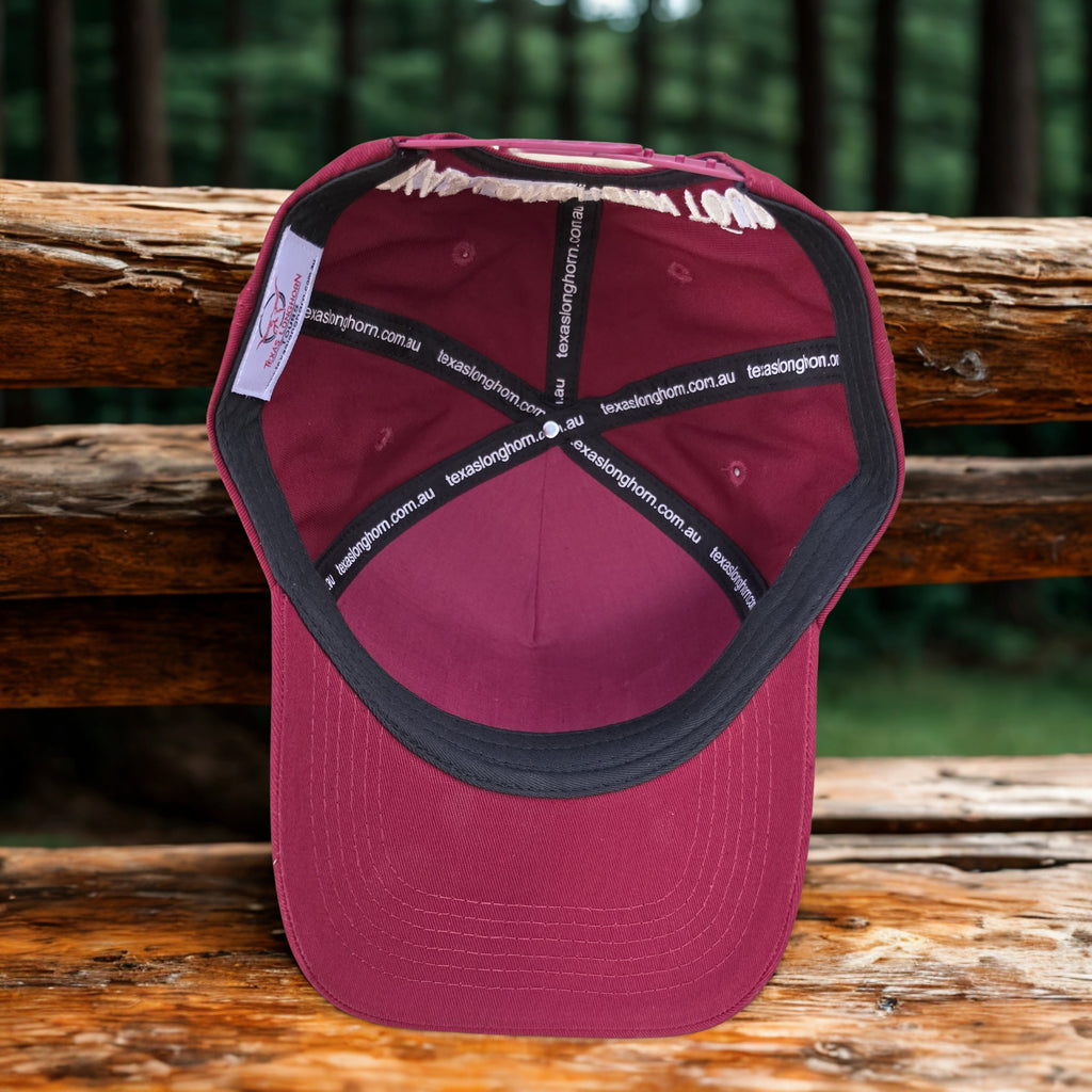 Texas Longhorn Tours baseball cap (maroon/white)
