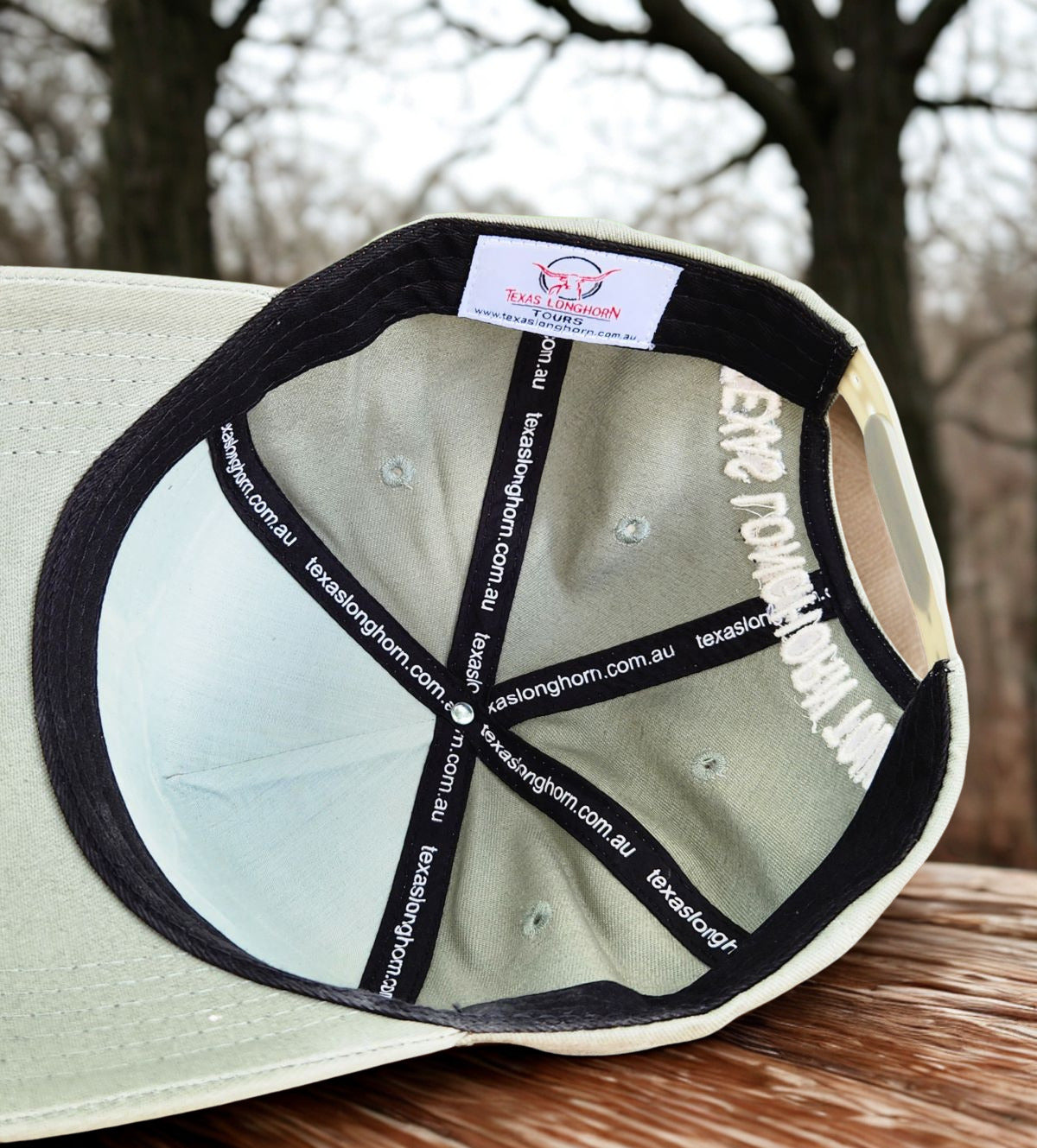 Texas Longhorn Tours baseball cap (sage/white)