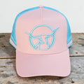 Texas Longhorn Tours trucker cap (pink/aqua)