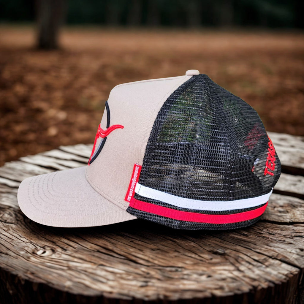 Texas Longhorn Tours trucker cap (grey/black/red/white)