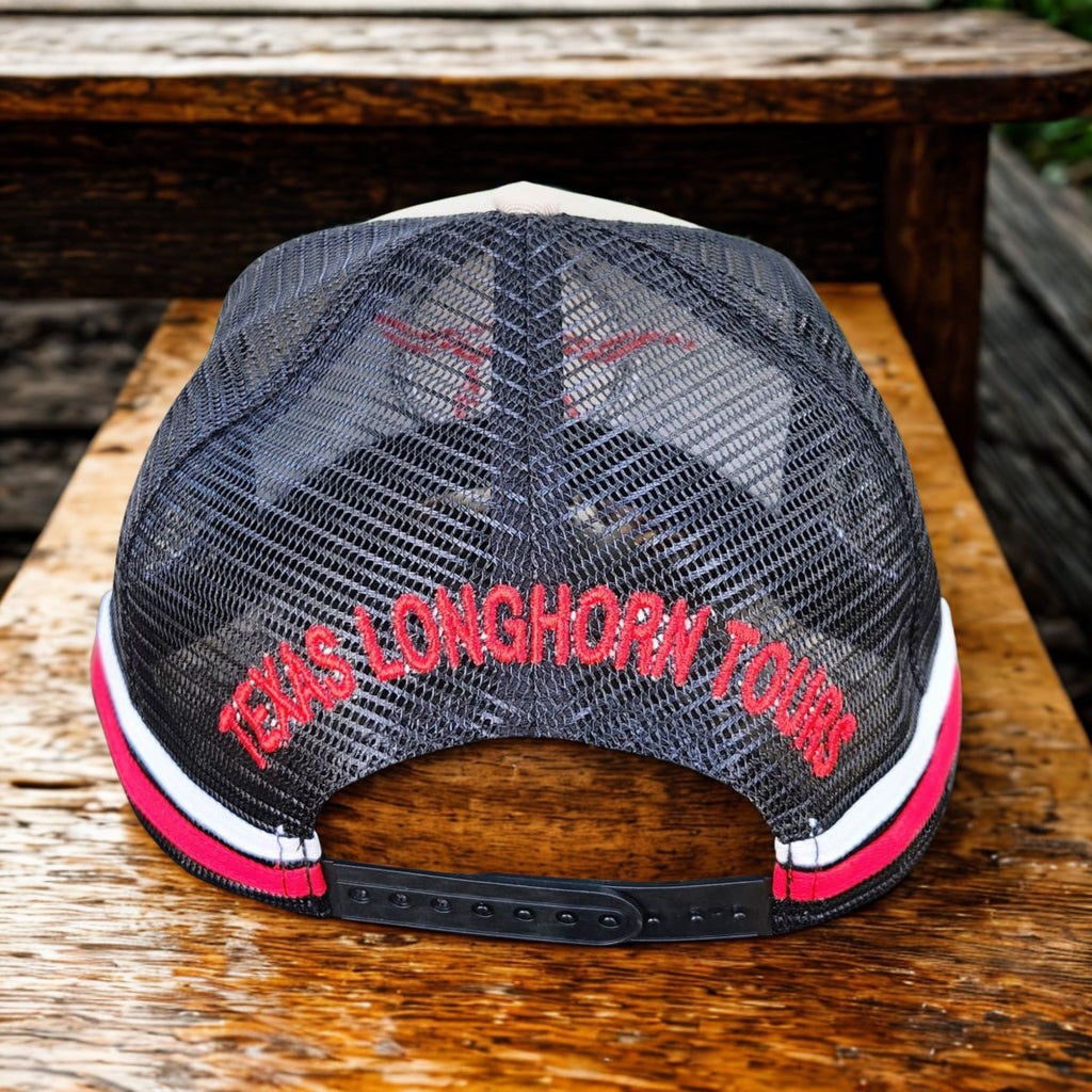 Texas Longhorn Tours trucker cap (grey/black/red/white)